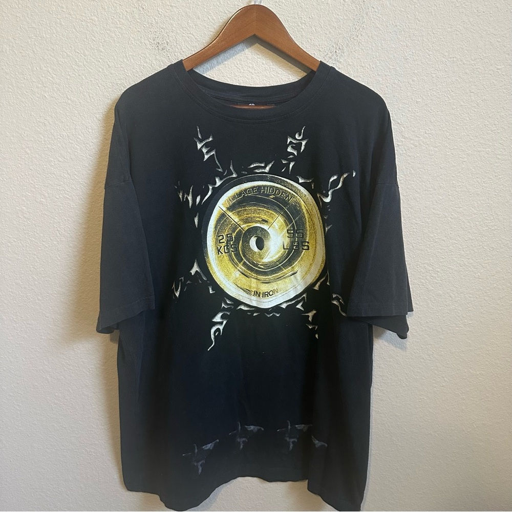 Village Hidden In Iron Men’s Anime Bullet Pump Cover T-Shirt